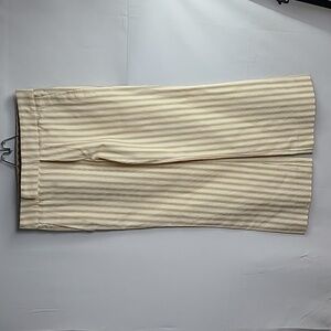 MARNI Striped Wide Leg Cropped Pants - Size: US: 4 - IT 40